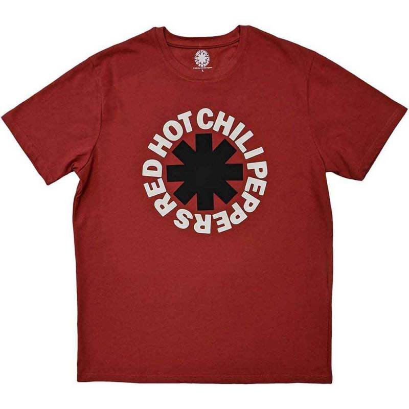 【予約商品】RED HOT CHILI PEPPERS バンドTシャツ ユニセックス: Classic Asterisk (Red)
