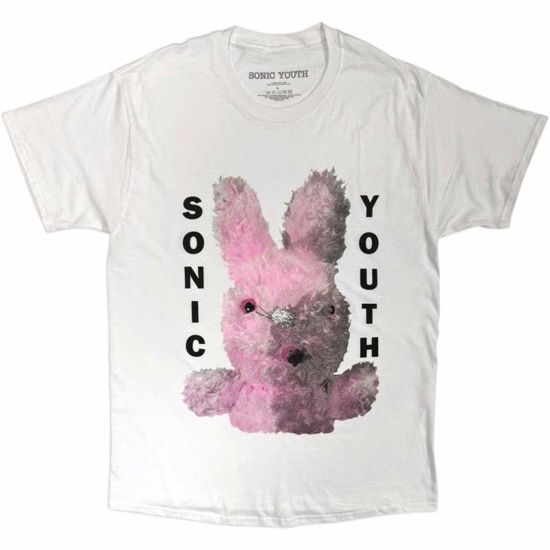 SONIC YOUTH バンドTシャツ ユニセックス: Dirty Bunny (White)