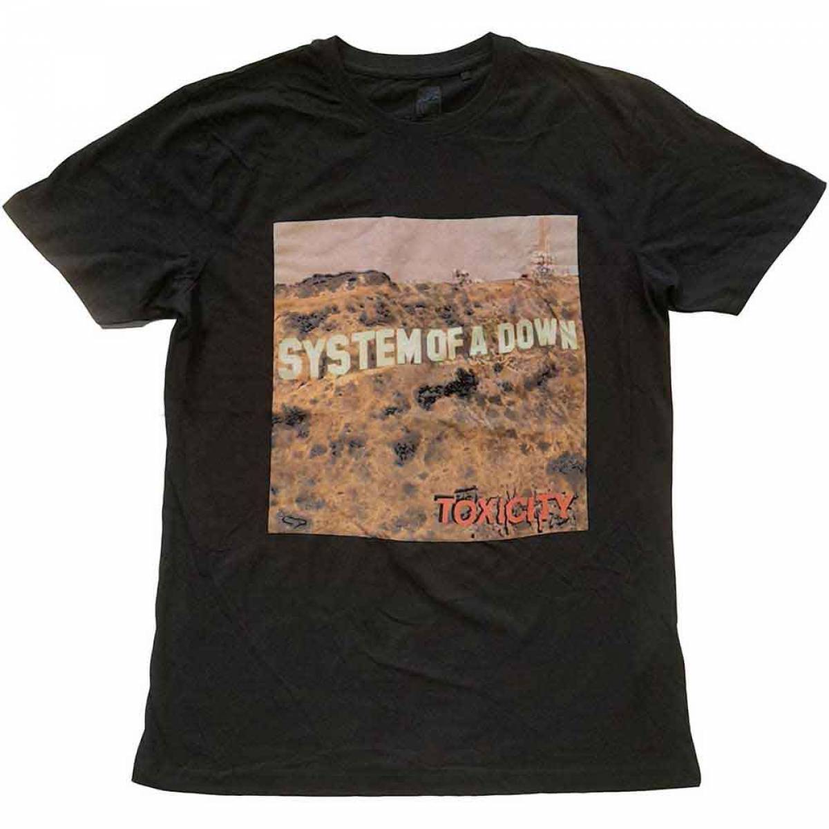 【予約商品】SYSTEM OF A DOWN バンドTシャツ ユニセックス: Toxicity (Black) - BLACK