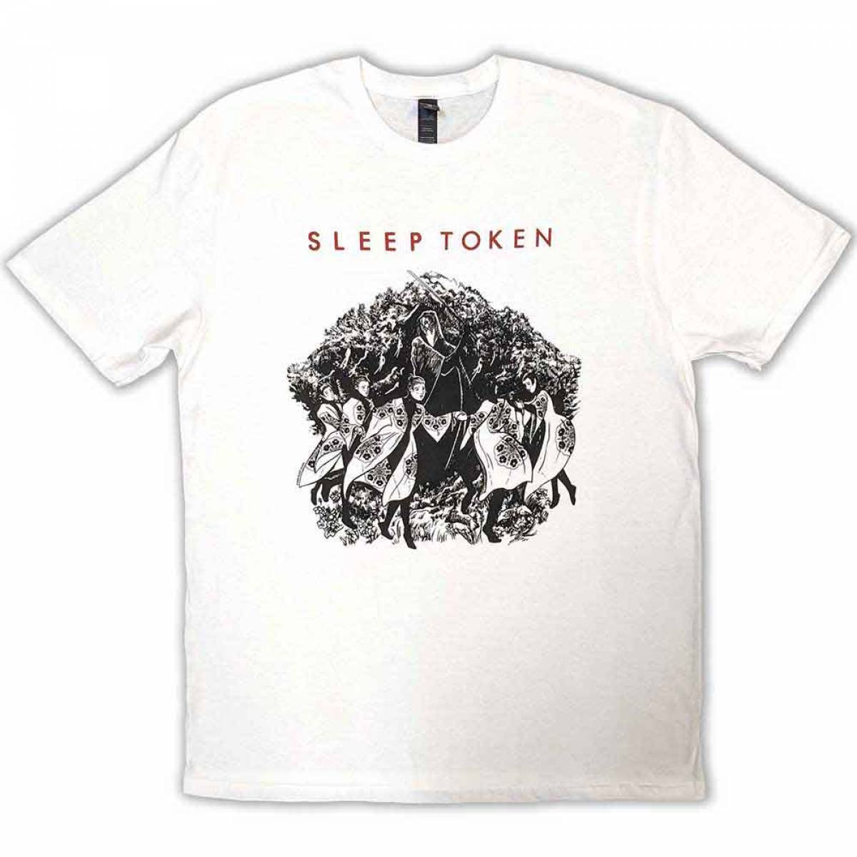 【予約商品】SLEEP TOKEN バンドTシャツ ユニセックス: The Love You Want (White) - WHITE