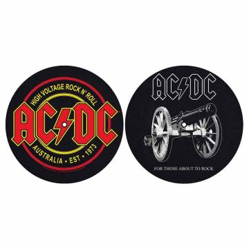【予約商品】AC/DC Turntable Slipmat Set: For Those About To Rock/High Voltage