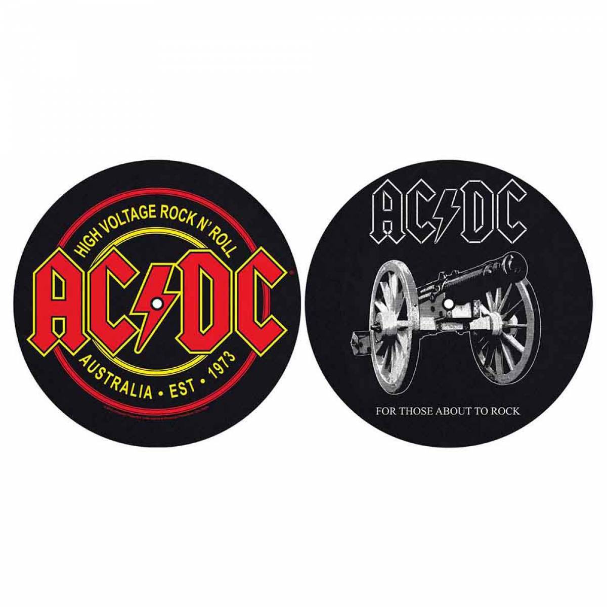【予約商品】AC/DC Turntable Slipmat Set: For Those About To Rock/High Voltage