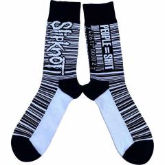 【予約商品】SLIPKNOT Unisex Ankle Socks: Barcode (Black) (UK Size 7 - 11) - BLACK
