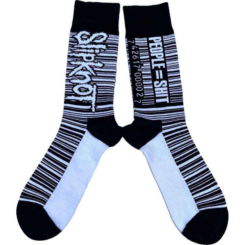 【予約商品】SLIPKNOT Unisex Ankle Socks: Barcode (Black) (UK Size 7 - 11) - BLACK