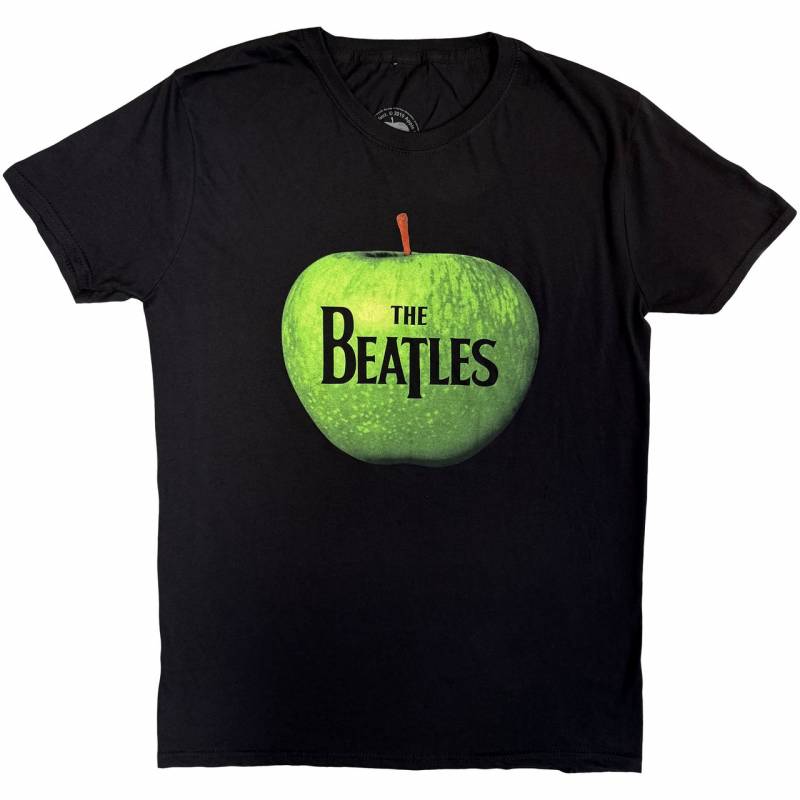 【予約商品】THE BEATLES バンドTシャツ ユニセックス: Apple Logo (Black)
