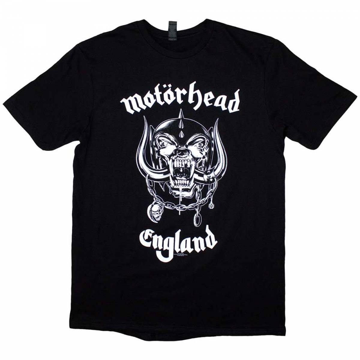 【予約商品】MOTORHEAD バンドTシャツ ユニセックス: England (Black) (Back Print) - BLACK
