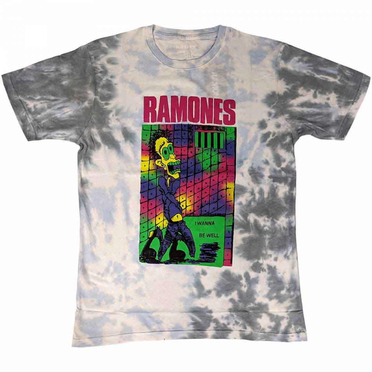 【予約商品】RAMONES バンドTシャツ ユニセックス: Escapeny (White) (Wash Collection) - WHITE