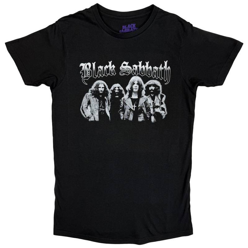 【予約商品】BLACK SABBATH バンドTシャツ ユニセックス: Greyscale Group (Black)