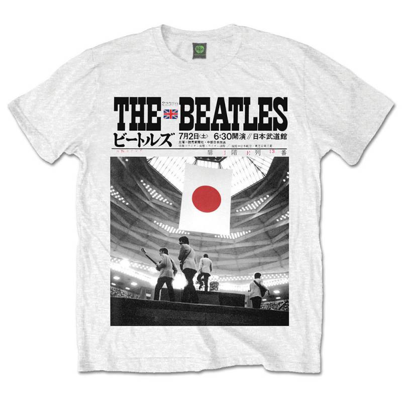 【予約商品】THE BEATLES バンドTシャツ ユニセックス: Live At The Budokan (White)