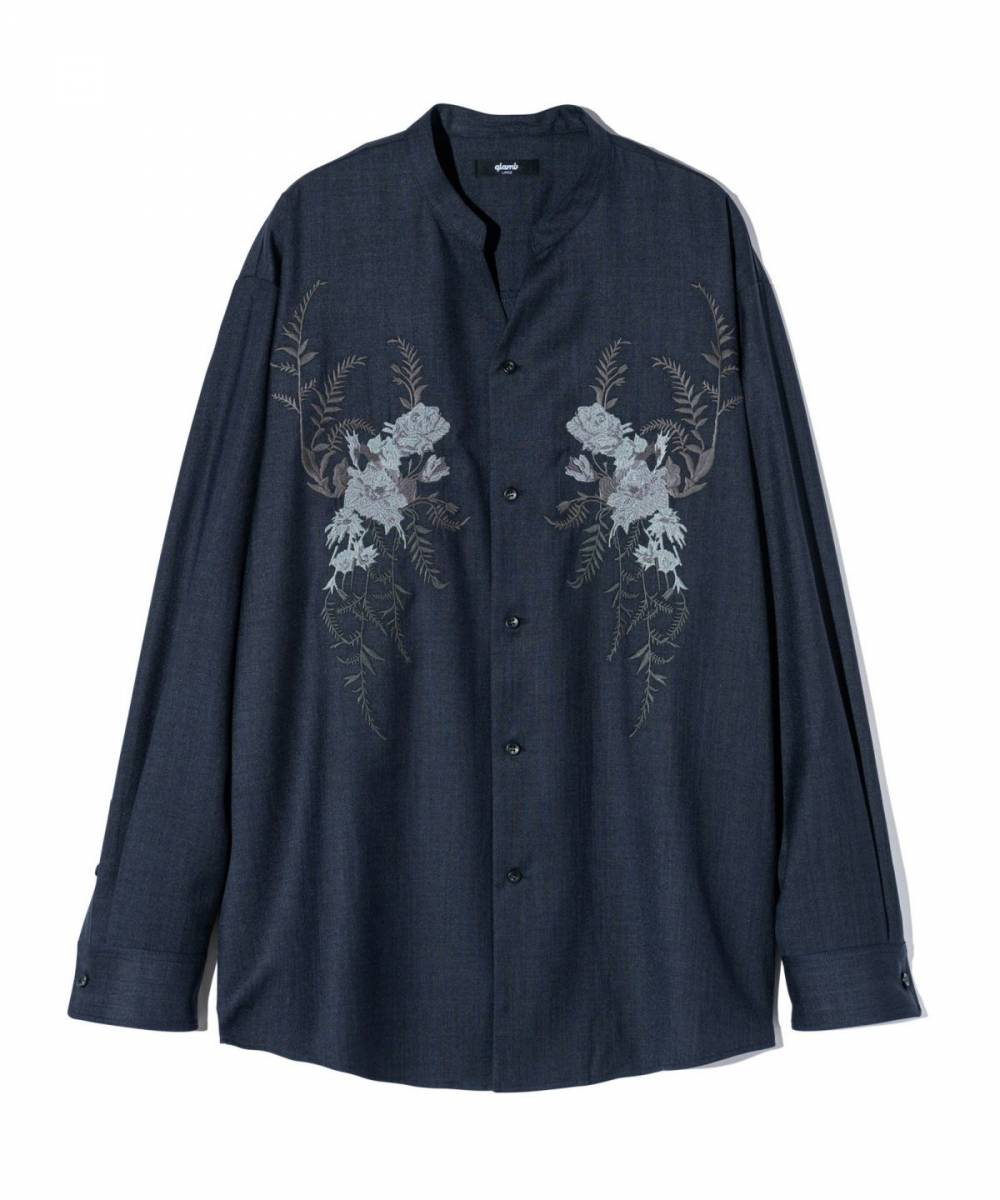 予約商品】glamb(グラム)GB0324/SH03 : Band Collar Eden Shirt 予約商品】glamb(グラム)GB0324/SH03 : Band Collar Eden Shirt