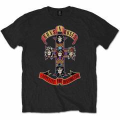 【予約商品】GUNS N' ROSES バンドTシャツ ユニセックス: Appetite for Destruction (Black)