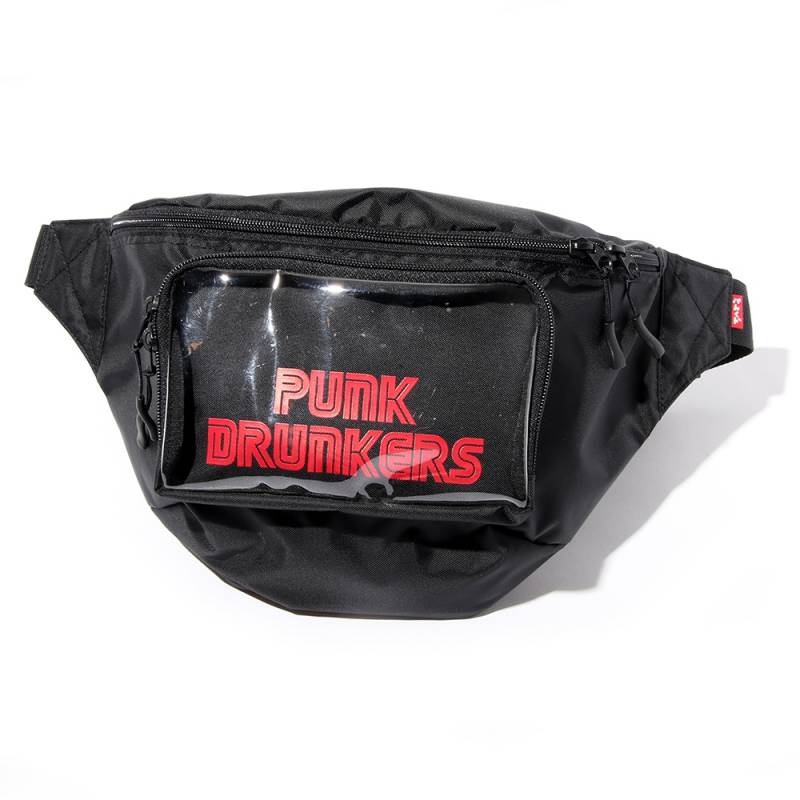 【予約商品】PUNK DRUNKERS (パンク・ドランカーズ) アピールウエストBAG - BLACK