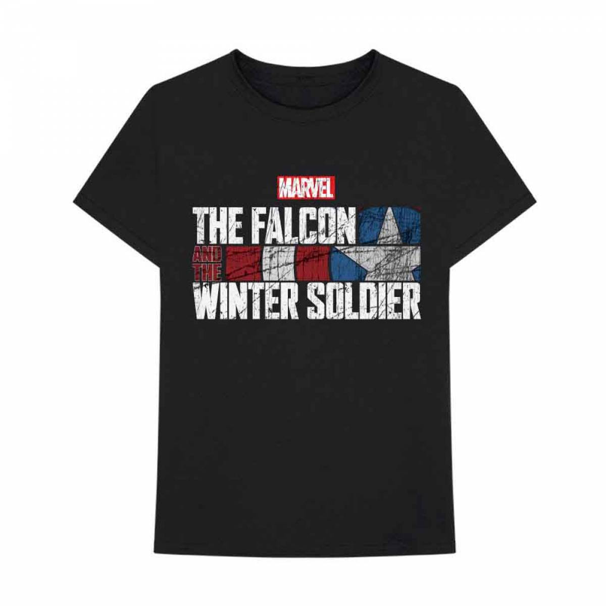 【予約商品】Marvel Comics ユニセックスTシャツ: Falcon & Winter Soldier Text Logo