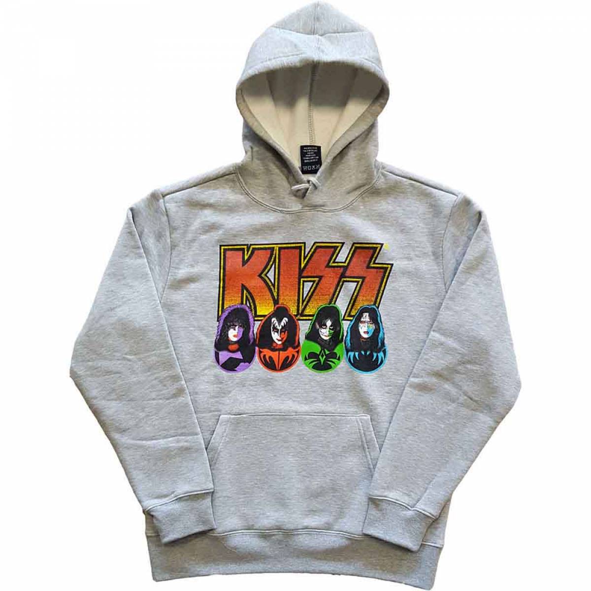 【予約商品】KISS Unisex Pullover Hoodie: Logo, Faces & Icons