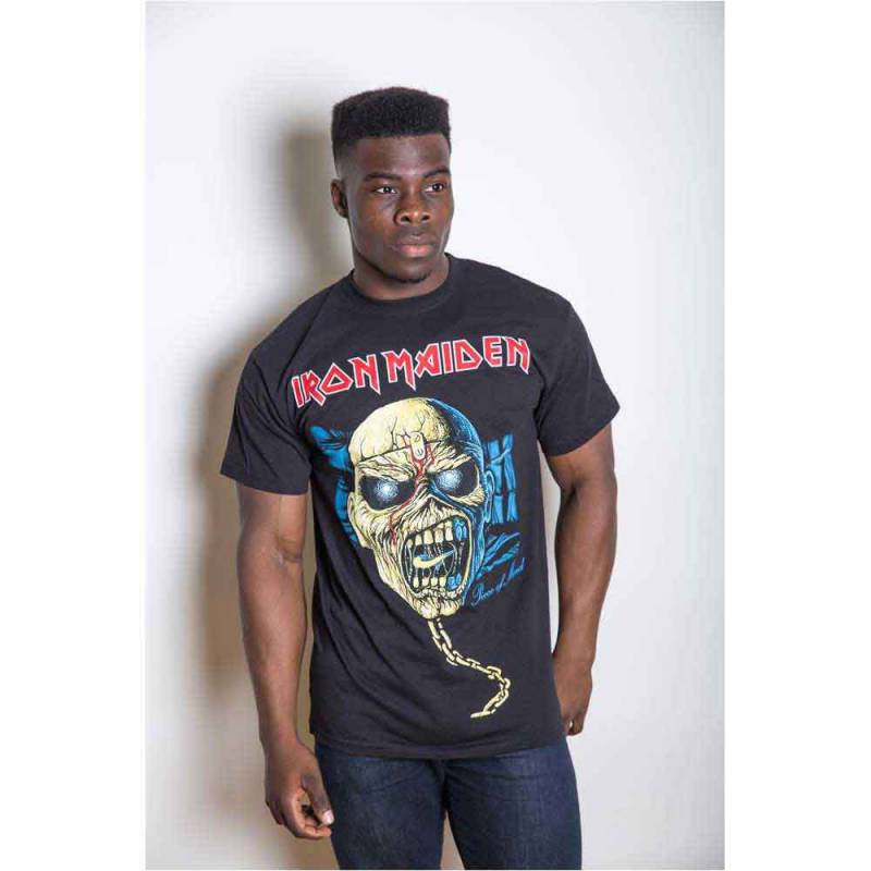 【予約商品】IRON MAIDEN バンドTシャツ ユニセックス: Piece of Mind Skull (Black)