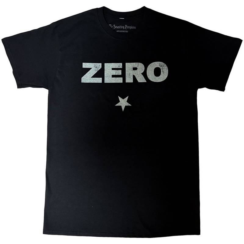 【予約商品】THE SMASHING PUMPKINS バンドTシャツ ユニセックス: Zero (Black) - BLACK
