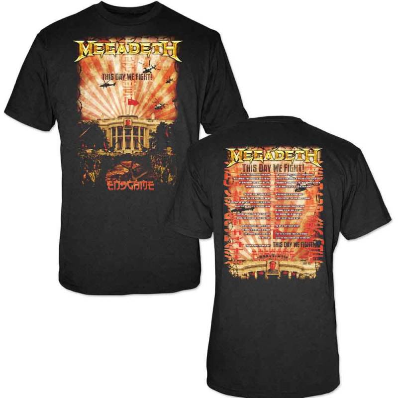 【予約商品】MEGADETH バンドTシャツ ユニセックス: China Whitehouse (Black) (Back Print)