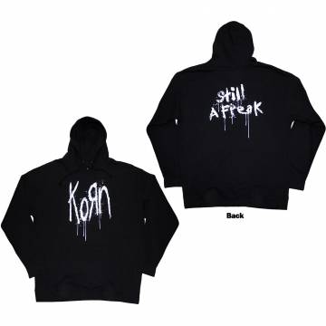 【予約商品】KORN Unisex Pullover Hoodie: Still A Freak (Black) (Back Print) - BLACK