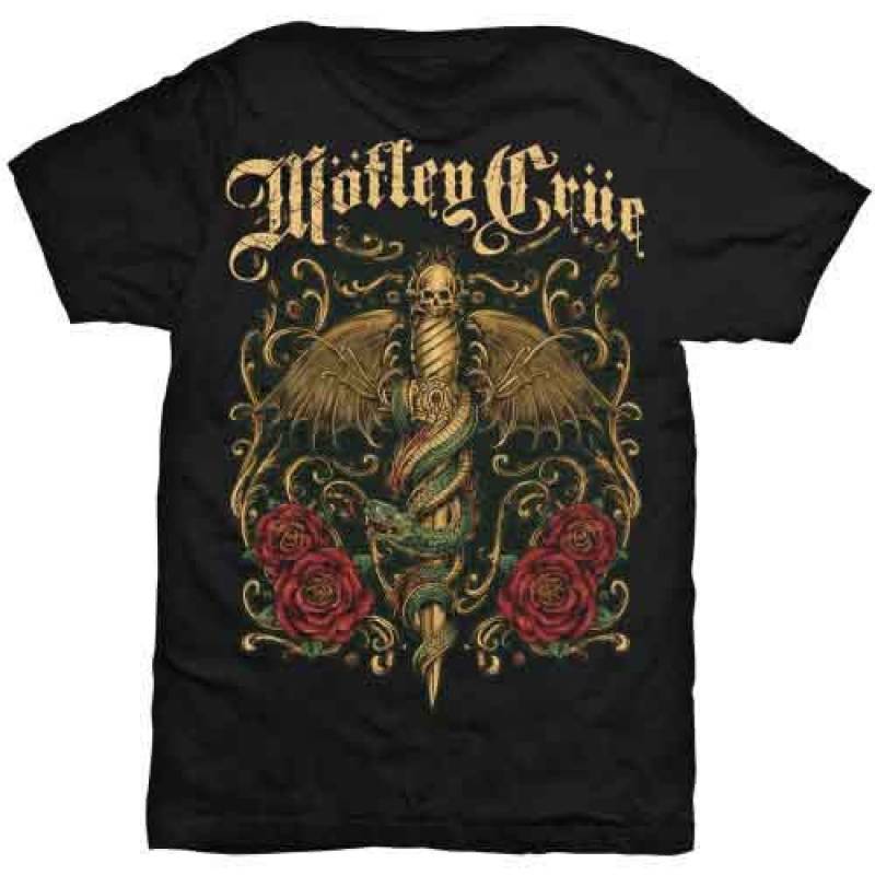 【予約商品】MOTLEY CRUE バンドTシャツ ユニセックス: Exquisite Dagger (Black)