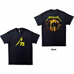 【予約商品】METALLICA バンドTシャツ ユニセックス: 72 Seasons Strobes Photo (Black) (Back Print) - BLACK
