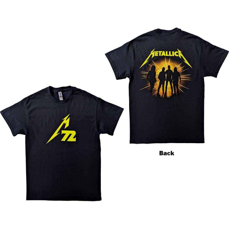 【予約商品】METALLICA バンドTシャツ ユニセックス: 72 Seasons Strobes Photo (Black) (Back Print) - BLACK