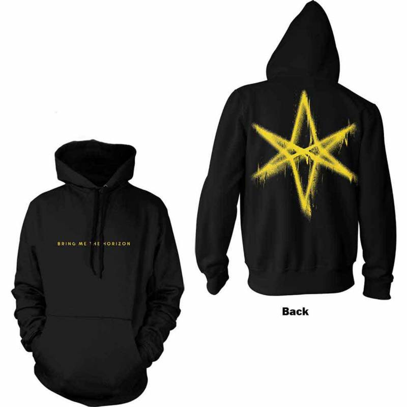 【予約商品】BRING ME THE HORIZON Unisex Pullover Hoodie: Spray Hex (Black)