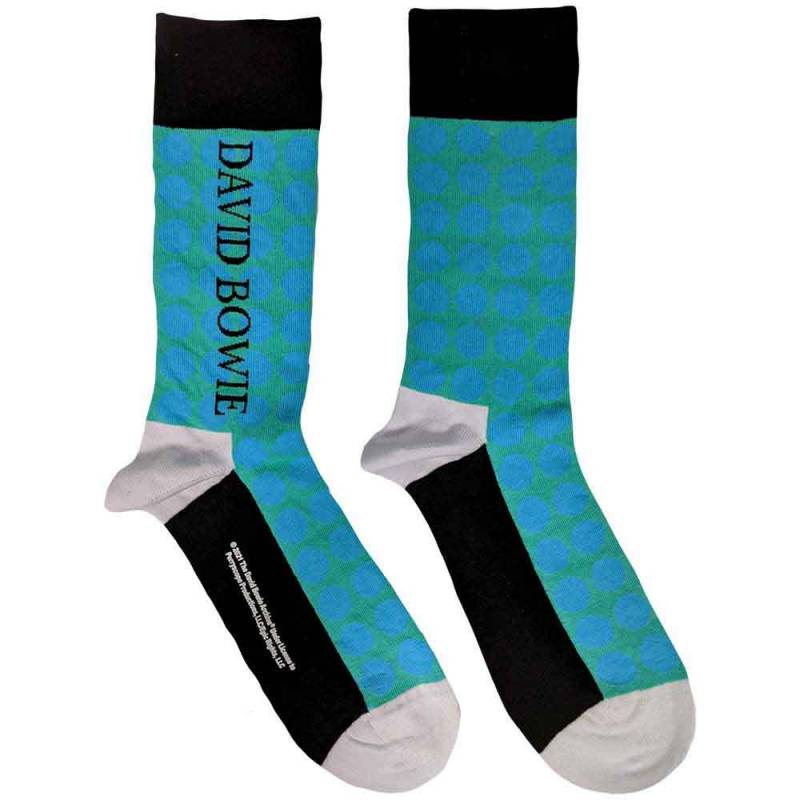 【予約商品】DAVID BOWIE Unisex Ankle Socks: Circles Pattern (Blue) (UK Size 7 - 11)