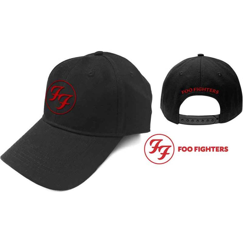 【予約商品】FOO FIGHTERS Unisex Baseball Cap: Red Circle Logo (Black)