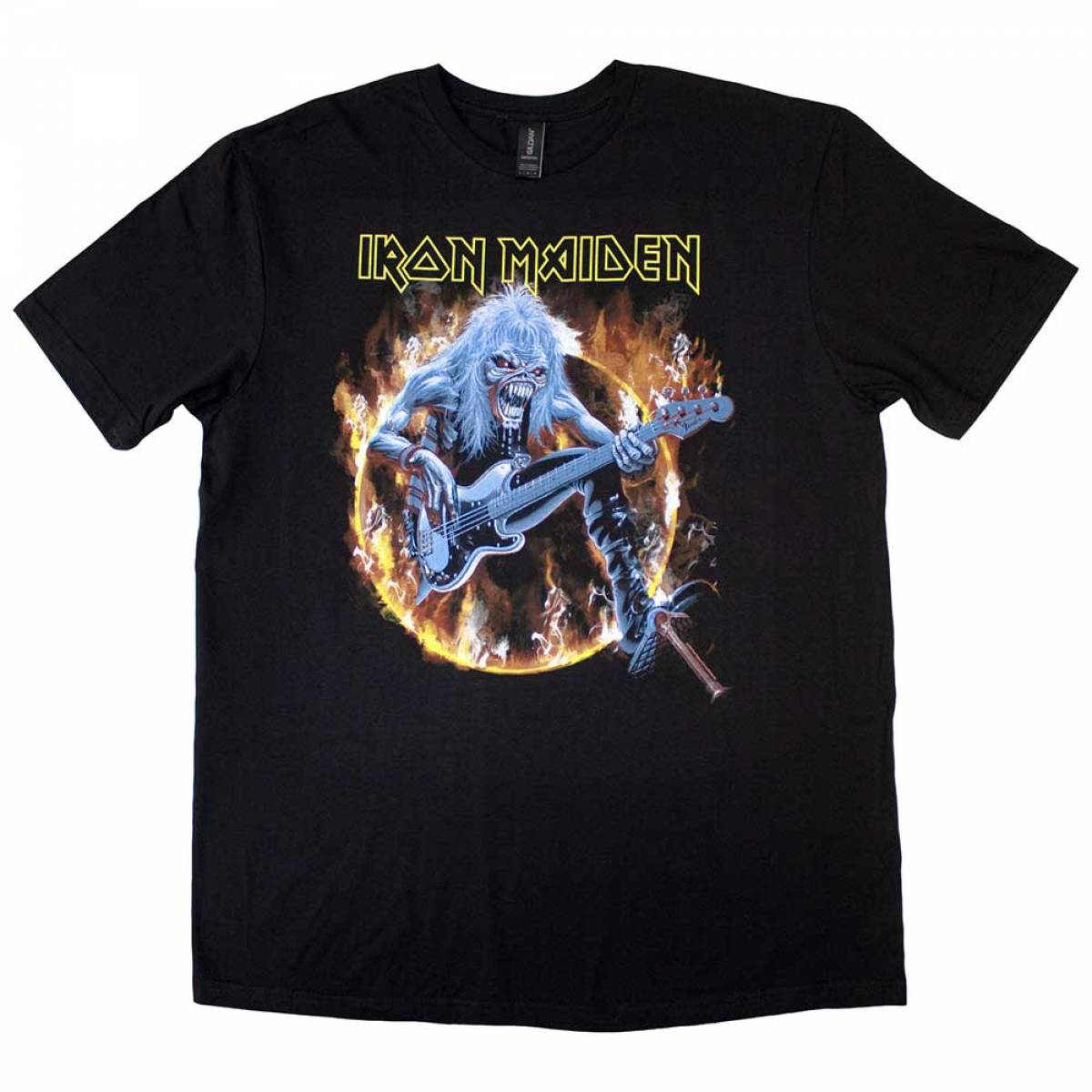 IRON MAIDEN バンドTシャツ ユニセックス : Fear Live Flames