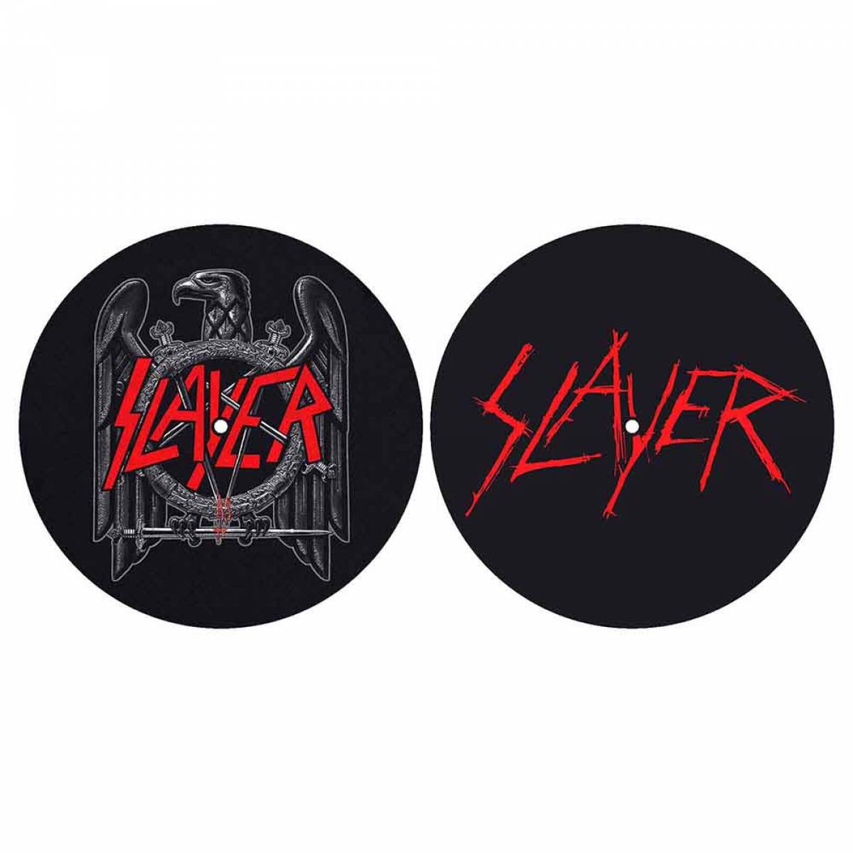 【予約商品】SLAYER Turntable Slipmat Set: Eagle/Scratched Logo