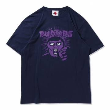 【予約商品】PUNK DRUNKERS (パンクドランカーズ) 指差しTEE - INDIGO