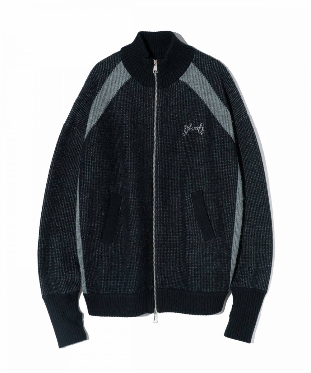 【予約商品】glamb(グラム) GB0424/KNT09 : Racer Knit / レーサーニット - Black