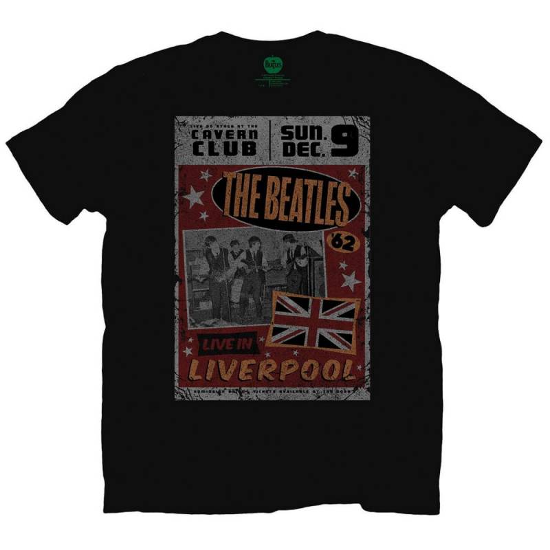 【予約商品】THE BEATLES バンドTシャツ ユニセックス: Live in Liverpool (Black)