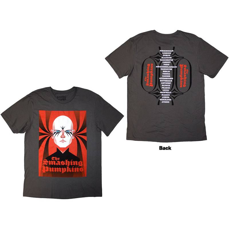 【予約商品】THE SMASHING PUMPKINS バンドTシャツ ユニセックス: Billy (Charcoal Grey) (Back Print)