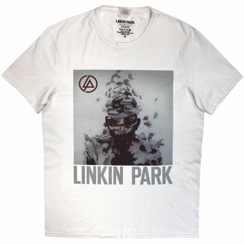 【予約商品】LINKIN PARK バンドTシャツ ユニセックス: Living Things Cover Art (White)