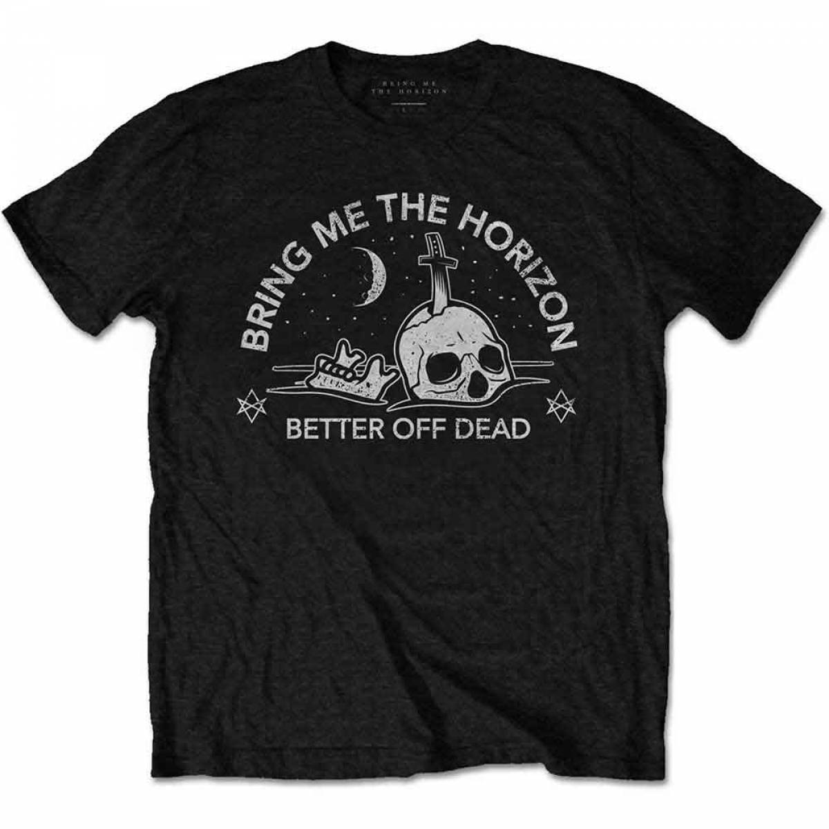 【予約商品】BRING ME THE HORIZON バンドTシャツ ユニセックス: Happy Song - BLACK