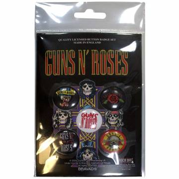 【予約商品】GUNS N' ROSES Button Badge Pack: Bullet Logo 2