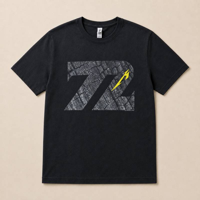 【予約商品】METALLICA バンドTシャツ ユニセックス: 72 Seasons Charred Logo (Black) (Back Print)
