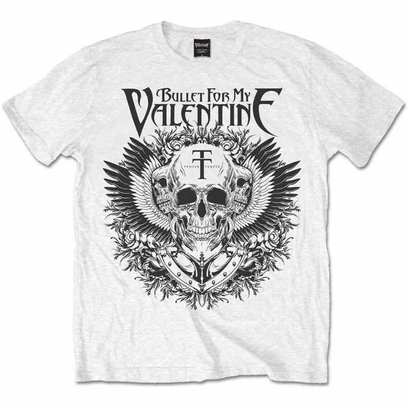 【予約商品】BULLET FOR MY VALENTINE バンドTシャツ ユニセックス: Eagle (White)