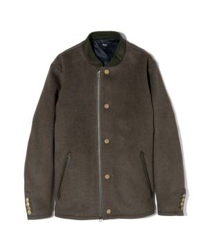 【予約商品】glamb(グラム) GB0424/JKT01 : Melton Napoleon Blouson / メルトンナポレオンブルゾン - Khaki