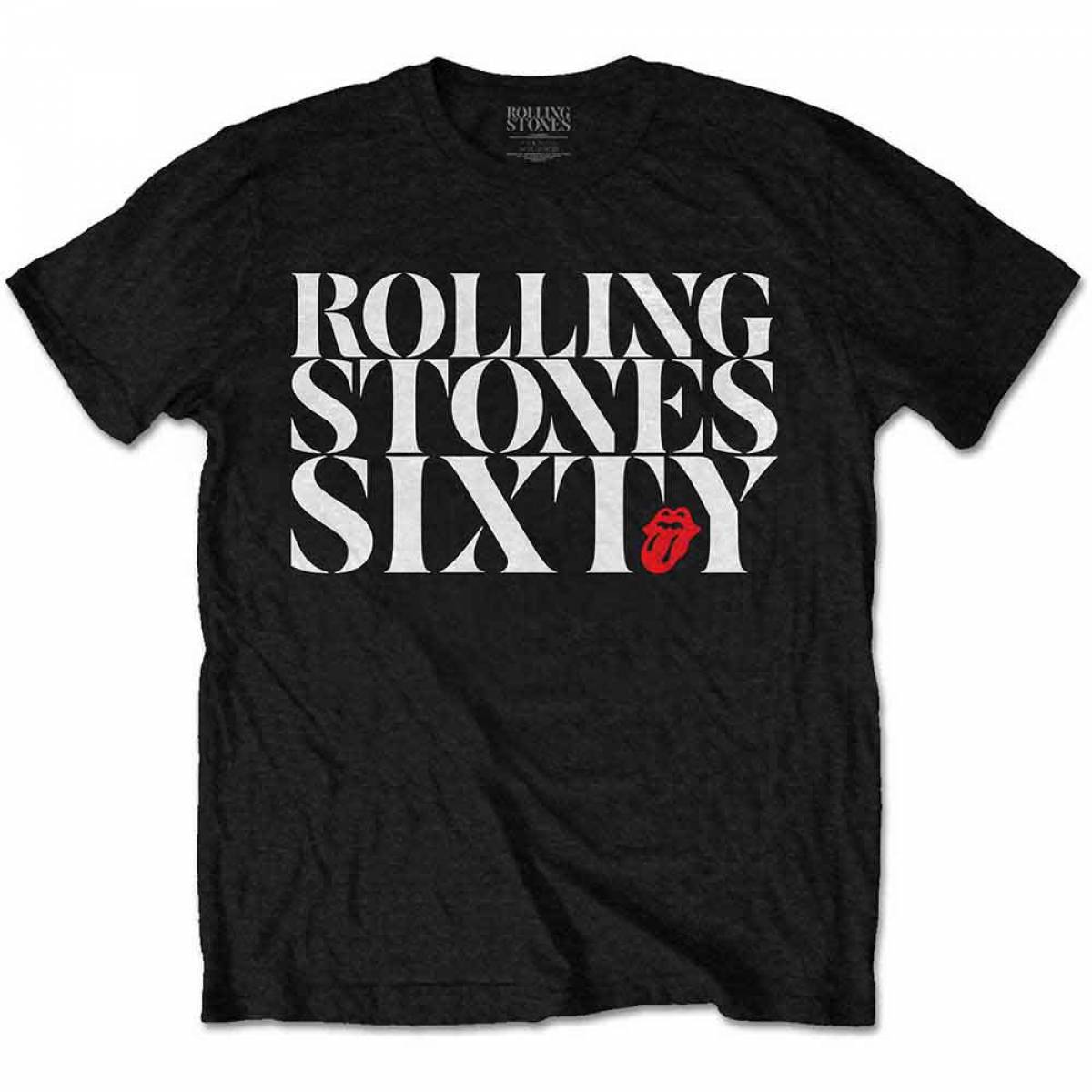 【予約商品】THE ROLLING STONES バンドTシャツ ユニセックス: Sixty Chic (Black) - BLACK