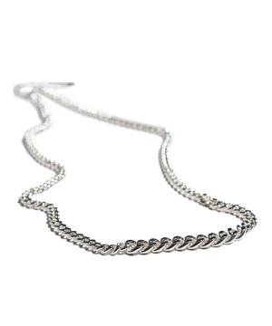 【予約商品】glamb (グラム) Twin Size Chain Necklace - Silver