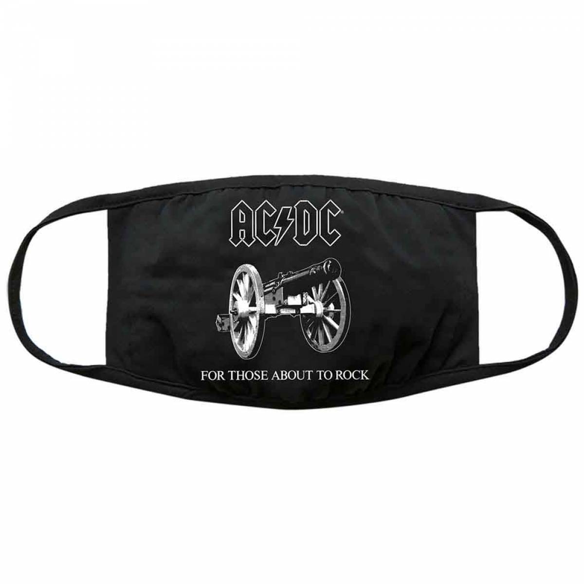 【予約商品】AC/DC Face Mask: About To Rock - BLACK