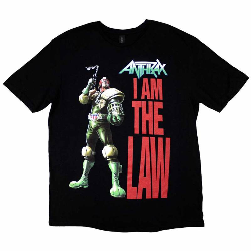 【予約商品】ANTHRAX バンドTシャツ ユニセックス: I am the Law (Black)