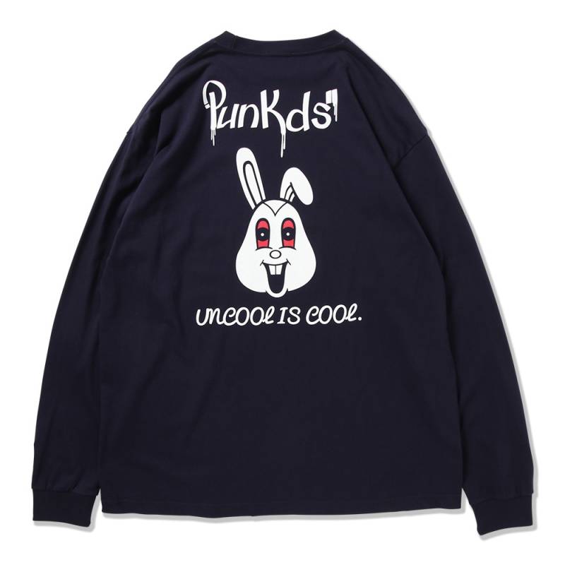 【予約商品】PUNK DRUNKERS (パンク・ドランカーズ) USAGIロンTEE - NAVY