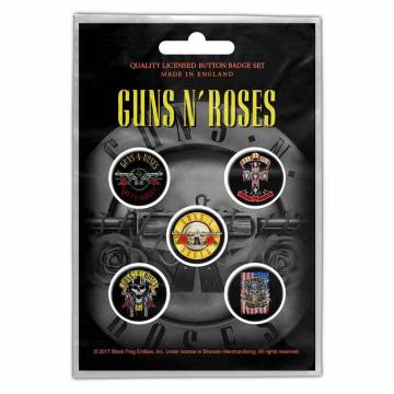 【予約商品】GUNS N' ROSES Button Badge Pack: Bullet Logo