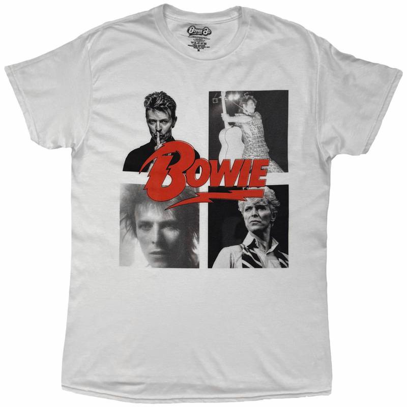 【予約商品】DAVID BOWIE バンドTシャツ ユニセックス: Montage (White)