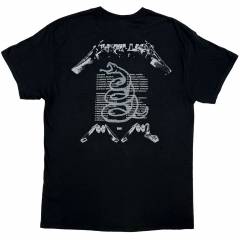 【予約商品】METALLICA バンドTシャツ ユニセックス: 4 Faces (Black) (Back Print)