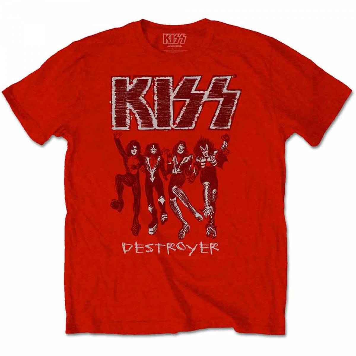【予約商品】KISS ユニセックスTシャツ: Destroyer Sketch