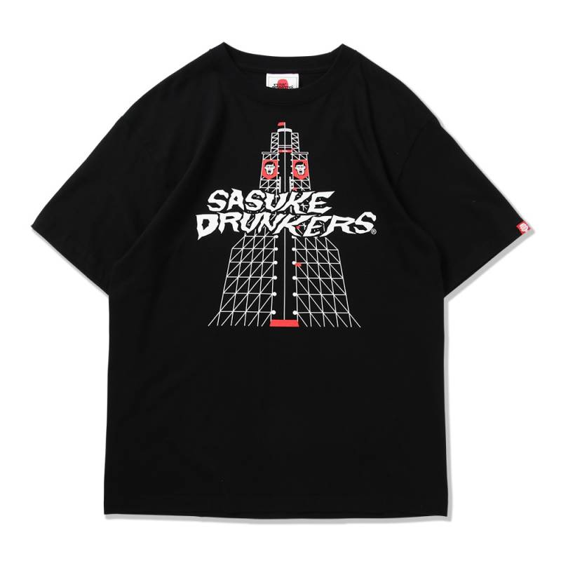 【予約商品】PUNK DRUNKERS (パンク・ドランカーズ) ［PDSxSASUKE］SASUKE DRUNKERS.TEE - BLACK